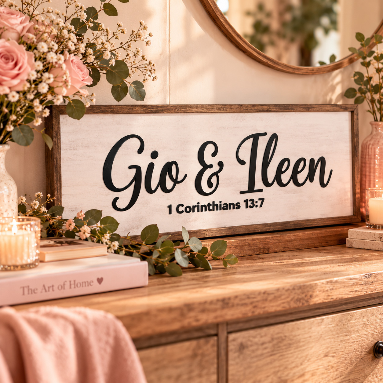 Framed Gather sign